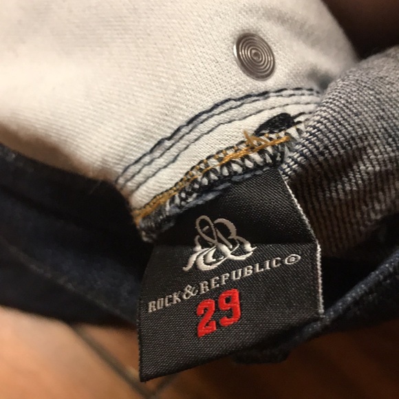 Rock & Republic Stella Jeans Size 29 blue Good Condition - Picture 15 of 15